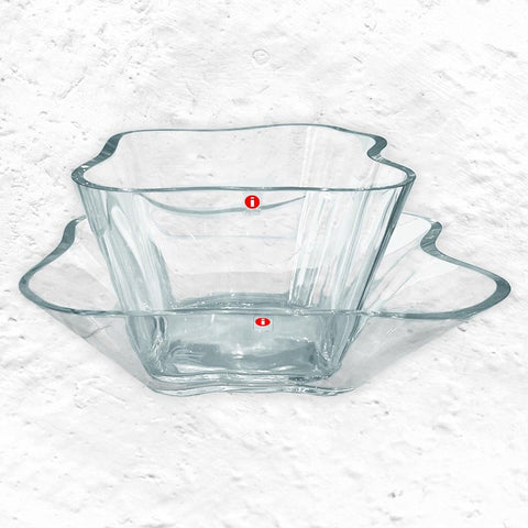 Kukka Vase - 2 piece set - des. Alvar Aalto, for Iittala