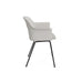 Layout 211 - dining armchair - sky grey shell - sky grey seat - black 4 leg base - des. Julien Renault (made by HAY)