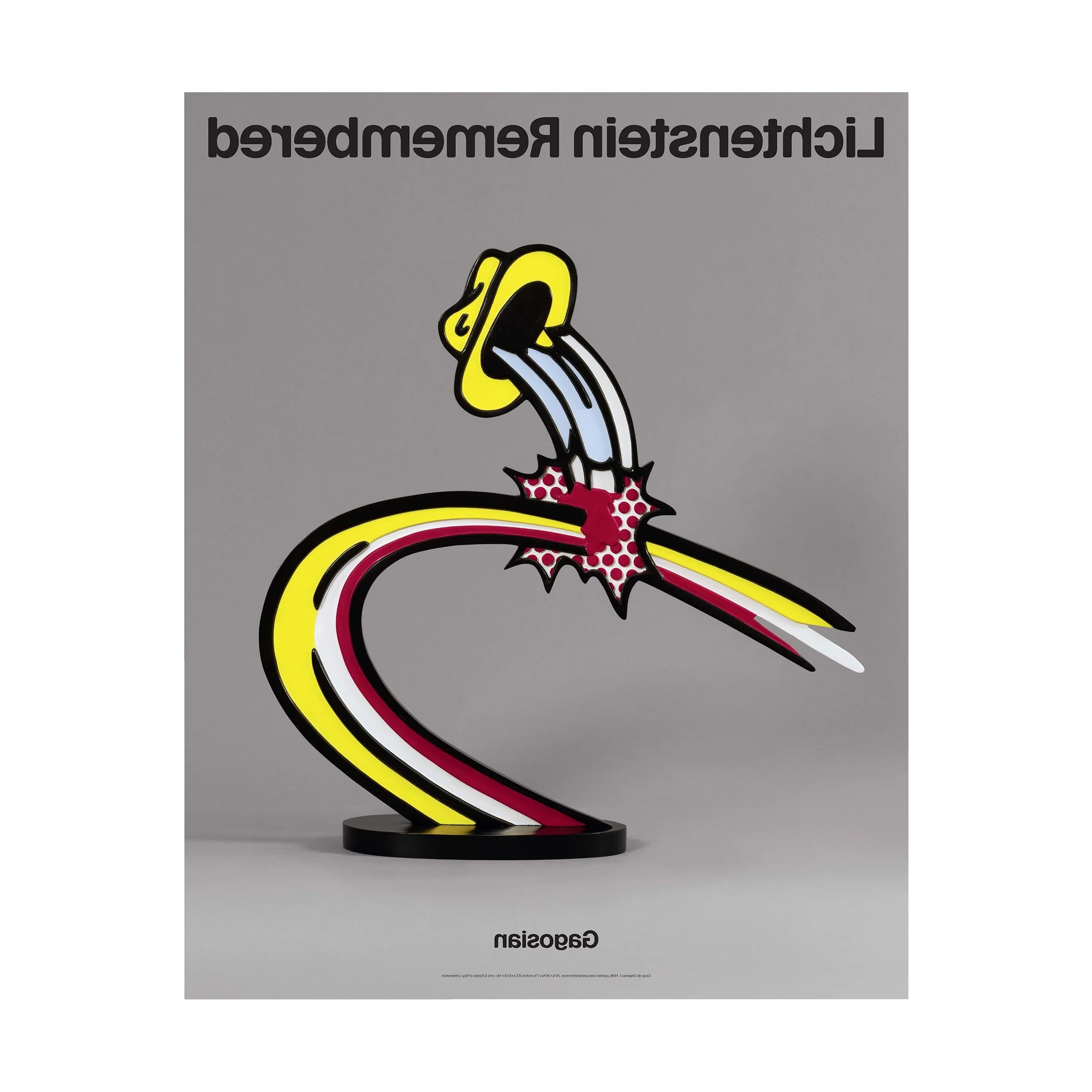 Lichtenstein Remembered ( Coup de Chapeau I, 1996) poster by Roy Licht