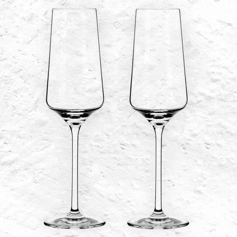 Lichtweiss Champagne Glass Set, by Ritzenhoff