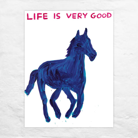 Life Is Very Good poster by David Shrigley