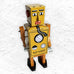 Yellow Lilliput Robot, 16cm high