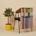 Lloyd 100% Merino Lambswool  Block Throw - Mint / Pink - by Wallace Sewell