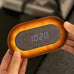 Lumos Clock - Oval - Walnut - by Gingko