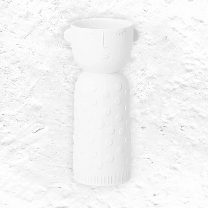 Porcelain Flower carrier - Luna, by Räder