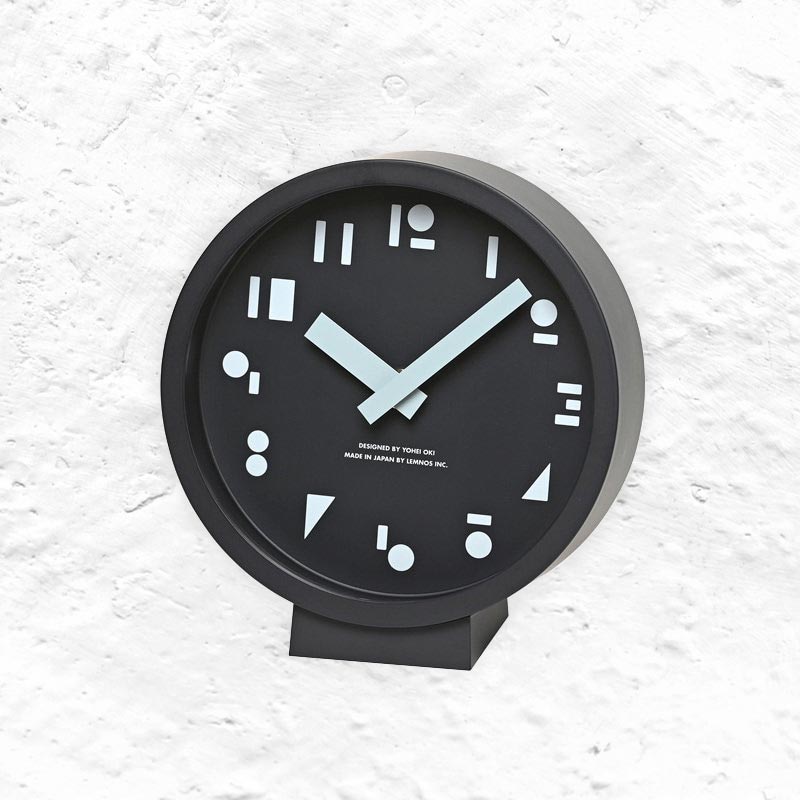 Lemnos MSS Table Clock - Black - des. Yohei Oki