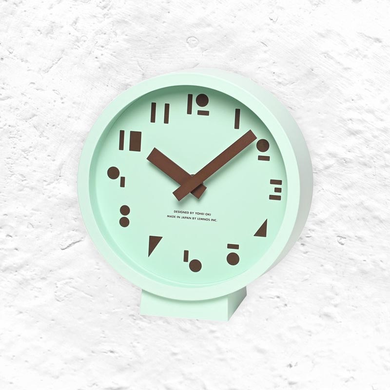 Lemnos MSS Table Clock - Mint - des. Yohei Oki