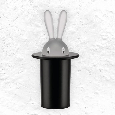 Magic Bunny Toothpick Holder - Black - des. Stefano Giovannoni for Alessi