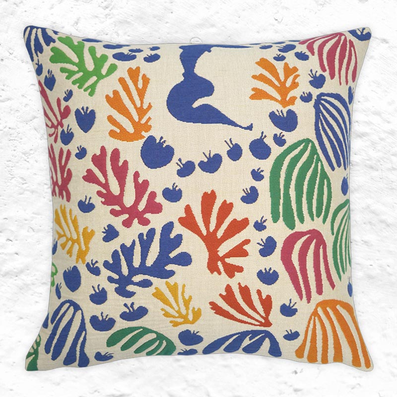 Henri Matisse The Parakeet and the Mermaid cushion - woven by Jules Pansu