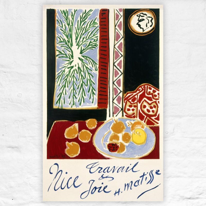 Nice: Travail et Joie, 1947 poster by Henri Matisse