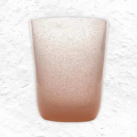 Memento Glass Tumbler - Peach - by Serafino Zani