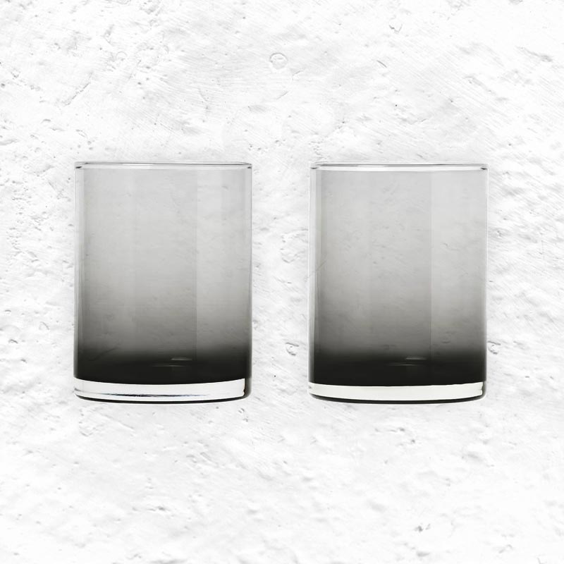 Pair of tumblers - Mera, Smoke - by blomus
