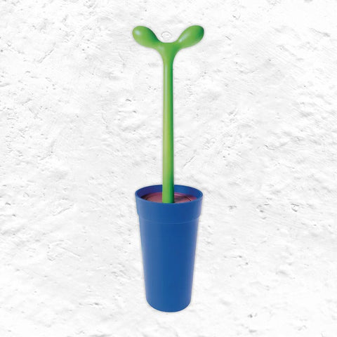 Merdolino Toilet Brush - Blue - des. Stefano Giovannoni