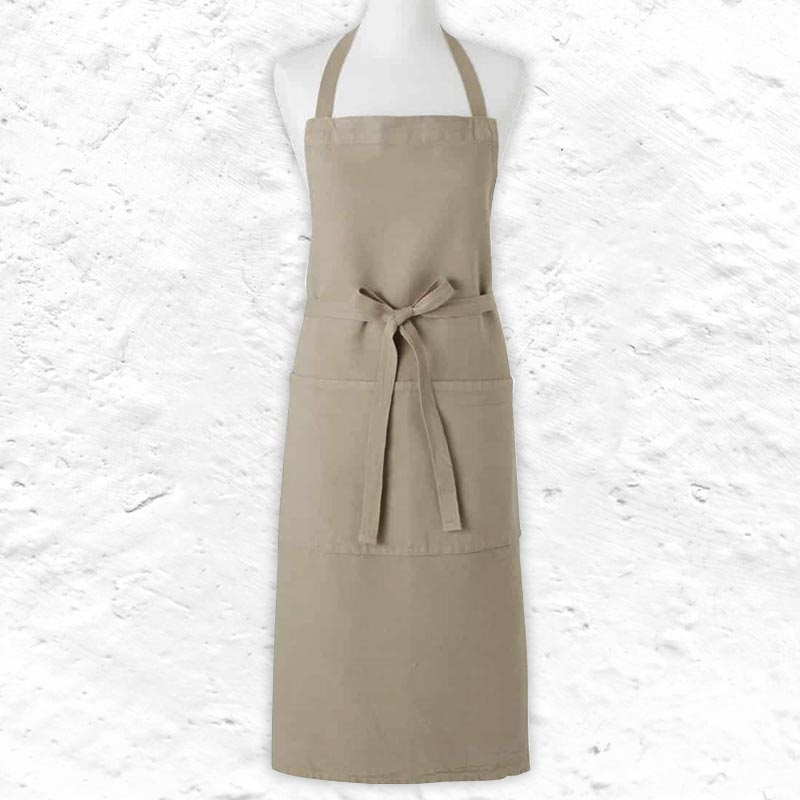 Metiers 60% Cotton 40% Linen Apron - Eucalyptus - by Charvet Editions