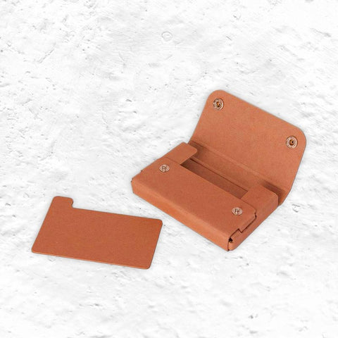 PS card case - Pasco, reddish brown - by Midori