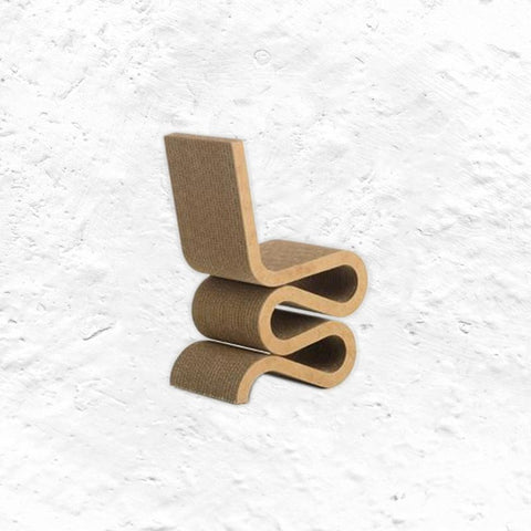 Miniature Wiggle Side chair des. Frank Gehry, 1972 (made by Vitra)