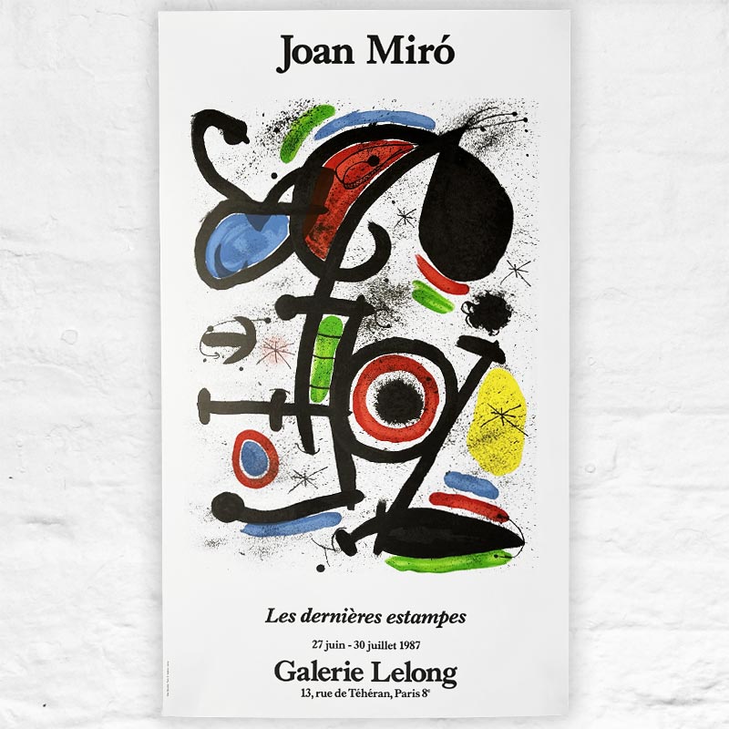 Miro - Les dernières estampes - Exhibition Poster from Galerie Lelong, 1987