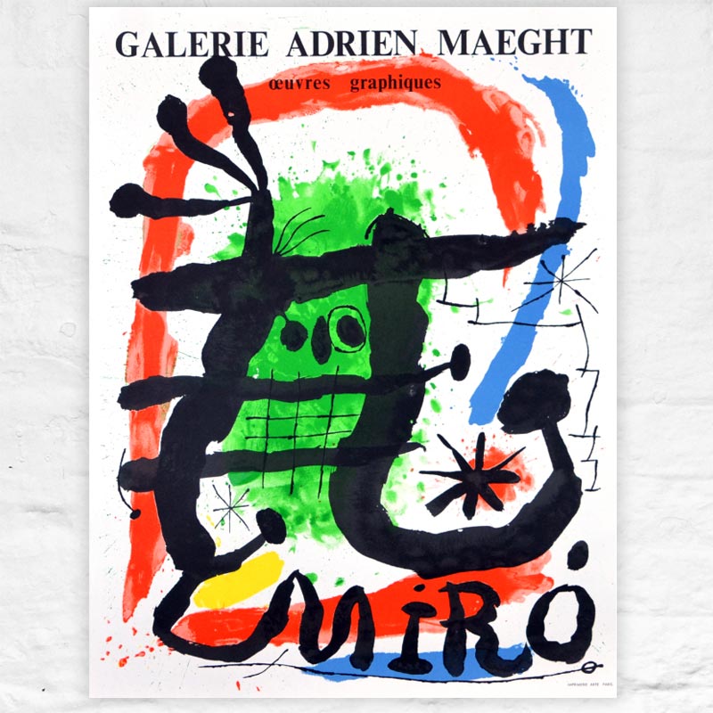 Oeuvres graphiques1965 poster by Joan Miro
