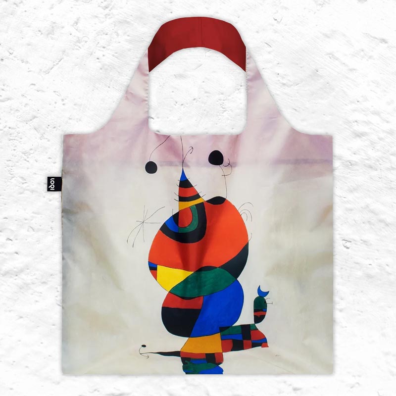 LOQI Foldaway Shopping Bag - Joan Miró - Woman, Bird and Star