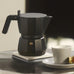 Moka Espresso Coffee Maker in Black - 3 cup - des. David Chipperfield (made by Alessi)