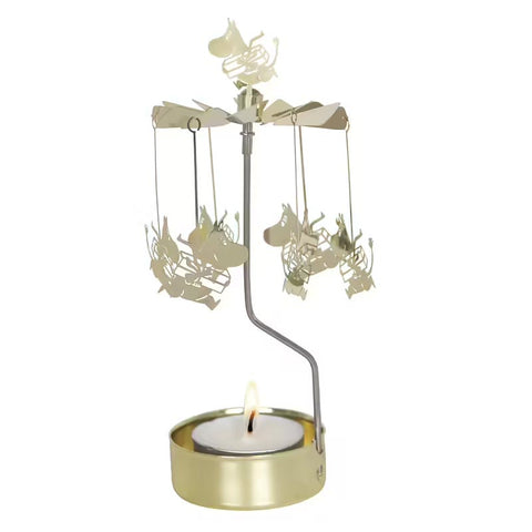 Angel Chime 'Moomin Gift' Gold Tealight Holder