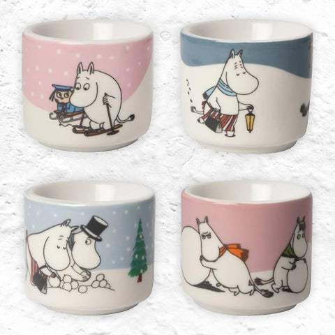 Moomin Winter Egg Cups - Set of 4 - by Pluto Design