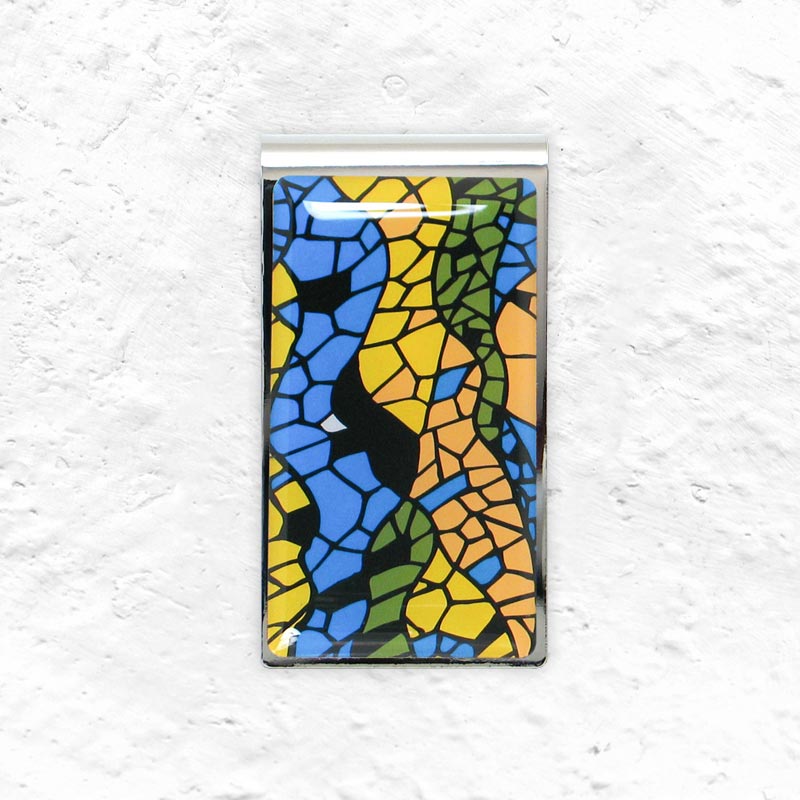 Mosaic Money Clip, design inspired by Antoni Gaudi (produced by ACME)