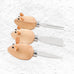 Three Blind Mice Cheese Knives - Set of Three - des. Tim Kennedy for Kikkerland