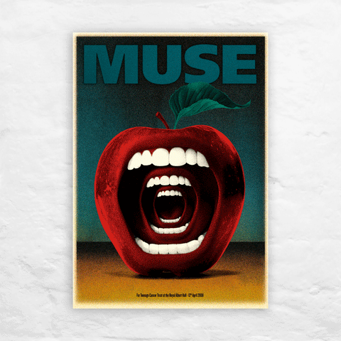 Muse Poster by Tommy Davidson-Hawley - 5 colour screen print, signed by the artist