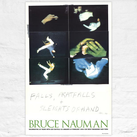Falls, Pratfalls and Sleights of Hand poster by Bruce Nauman