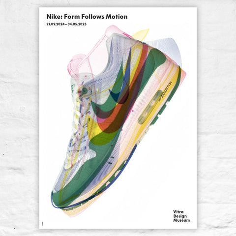 Nike Form Follows Motion exhibition poster by Daniel Streat / Visual Fields