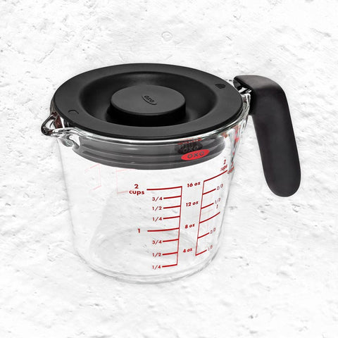 Glass Measuring Jug with Lid - 500ml - by OXO