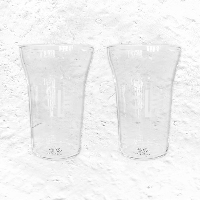 Ole drinking glasses - pair - des. Ole Jensen for Royal Copenhagen (made by Holmegaard)
