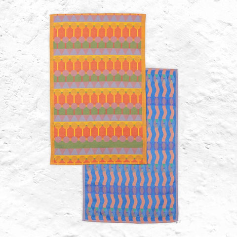Omi & Ere Tea Towels des. Yinka Ilori - set of 2