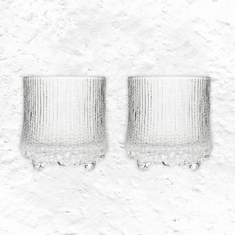 Ultima Thule Set of 2 On-The-Rocks Glasses - 28 cl - des. Tapio Wirkkala, 1968, for Iittala