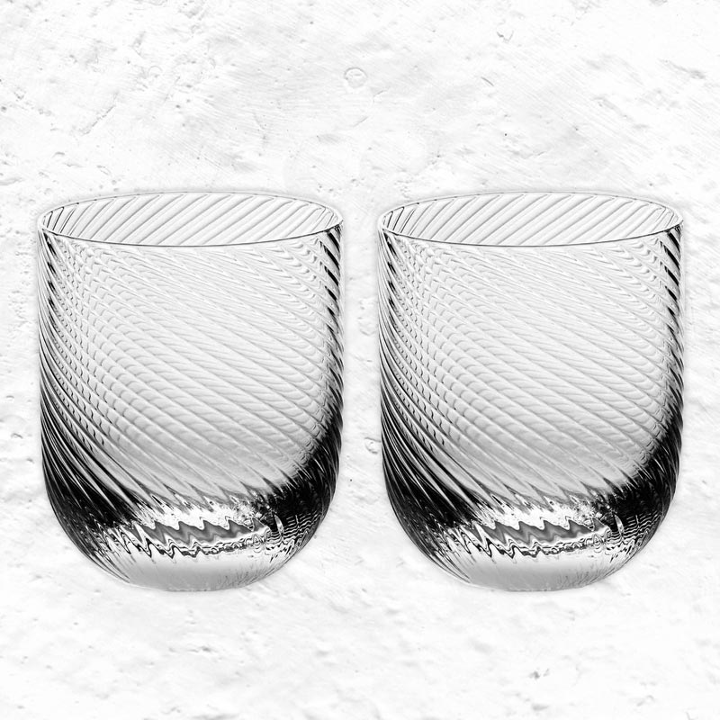 Optic Tumbler - Clear - Set of 2 - by Richard Brendon