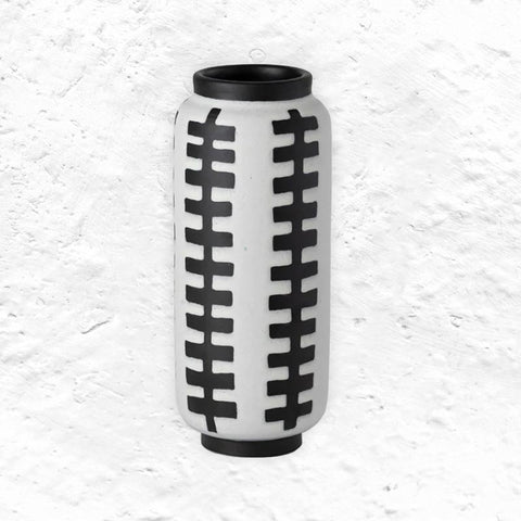 Optical Round Monochrome Vase (ABA 12) by Nuove Forme (exclusive)