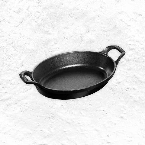 Oval Cast Iron Oven Dish - Black - 21cm - by STAUB