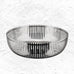 Stainless Steel Bread or Fruit Basket by Alessi, des. Pierre Charpin, 20cm