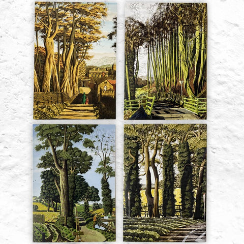 Simon Palmer Greetings Cards - Pack of 4 different designs (exclusive)