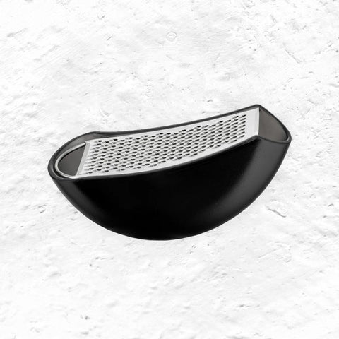 Parmenide parmesan grater with cheese cellar des. Alejandro Ruiz for Alessi (black)