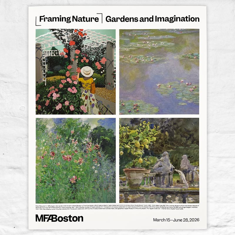 Framing Nature: Gardens & Imagination Exhibition Poster
