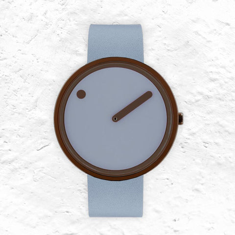Picto Watch - Arctic Mist Dial with Arctic Mist Leather Strap