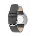 Picto watch - fresh olive dial, thunder grey leather strap