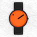 Picto Watch - Signal Orange Dial / Manta Ray Black Recycled Strap