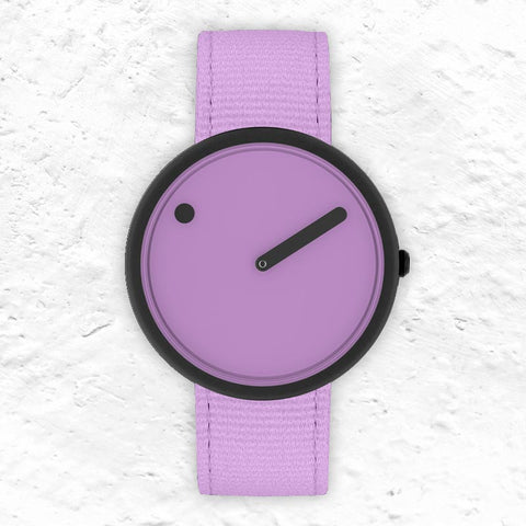 Picto Watch - Light Orchid Dial / Light Orchid Recycled Strap