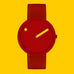Picto Watch - Sunny Red Dial / Sunny Red Recycled Strap