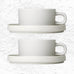 PILAR Tea cup & saucer pair - Moonbeam - des. Nina Thöming for Blomus