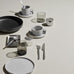PILAR Tea cup & saucer pair - Moonbeam - des. Nina Thöming for Blomus