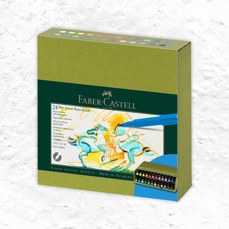 Faber-Castell Pitt Artist Brush Pens - Set of 24